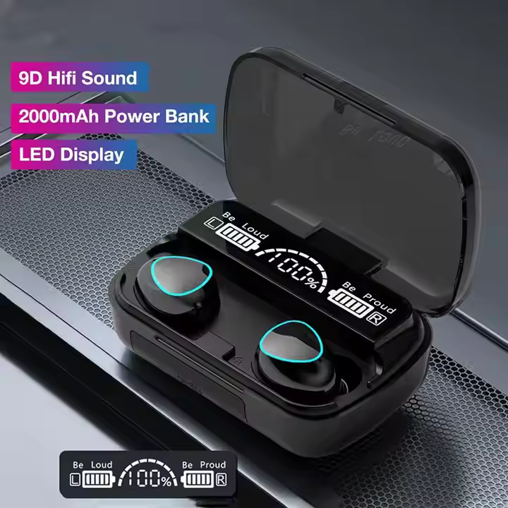 M10 3 M10 True Wireless Earbuds | Bluetooth 5.1 Sport Headphones | Waterproof In-Ear TWS Audifonos - Image 4