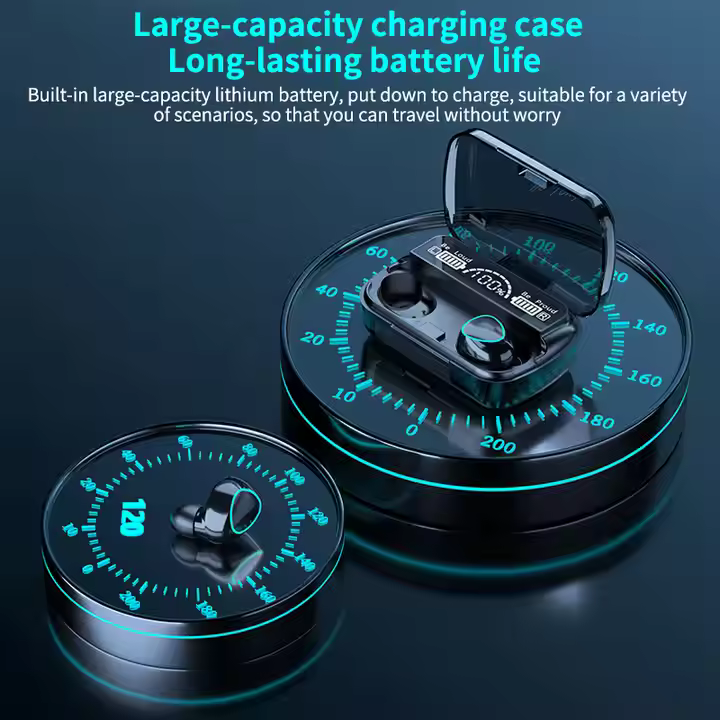 M10 _1 M10 True Wireless Earbuds | Bluetooth 5.1 Sport Headphones | Waterproof In-Ear TWS Audifonos - Image 2