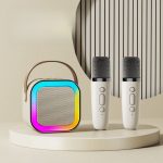 K12 Wireless Bluetooth PA Karaoke Speaker System with Dual Microphones – 🎤 Latfu K12 ব্লুটুথ কারাওকে মেশিন - Image 2